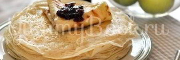 дрожжевые блины на воде