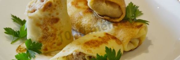 фаршированные блины с фаршем