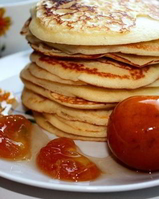 Лимонные блинчики на сметане