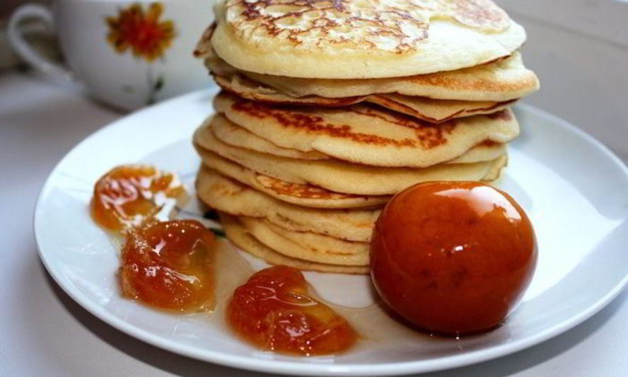 Рецепт лимонных блинчиков на сметане