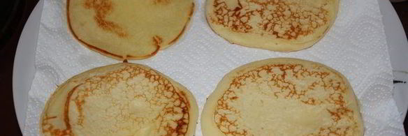 лимонные блинчики на сметане