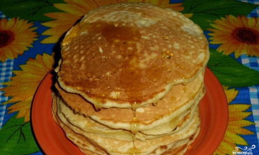 Рецепт панкейков на кефире