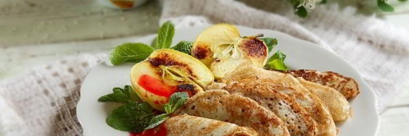 Постные блины на дрожжах