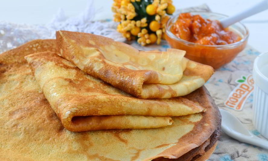 Рецепт простых блинов на молоке