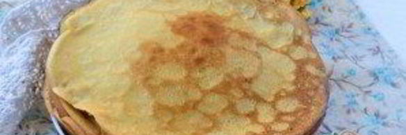 простые блины на молоке