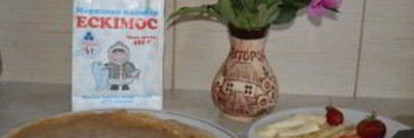 шоколадные блинчики с мороженым