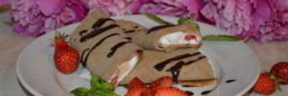 шоколадные блинчики с мороженым