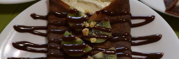 шоколадные блинчики с творожной начинкой