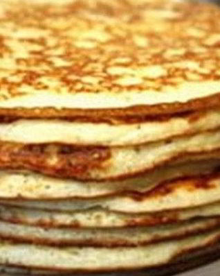 Толстые блины на кефире