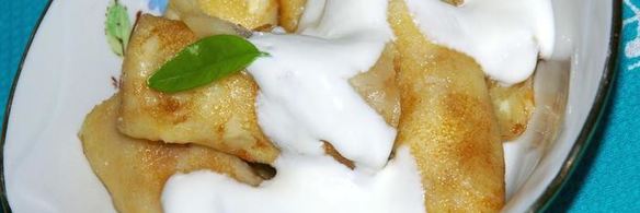 тоненькие блинчики налистники с творогом