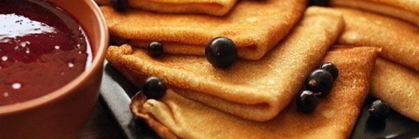 Тонкие блины на кефире с кипятком