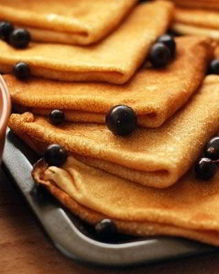 Тонкие блины на кефире с кипятком