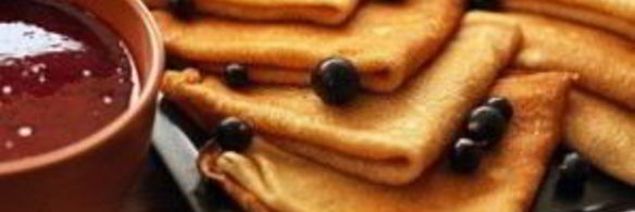 тонкие блины на кефире с кипятком