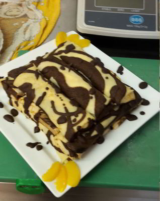 Ванильно-шоколадные блинчики