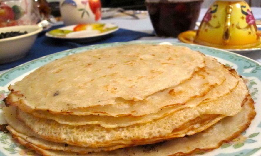 Рецепт вегетарианских блинов