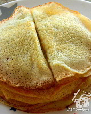 Заварные блины на кефире