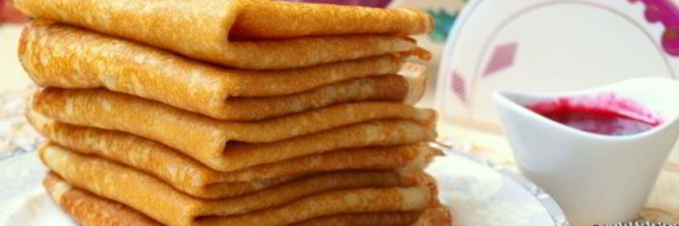 Заварные блины на кислом молоке