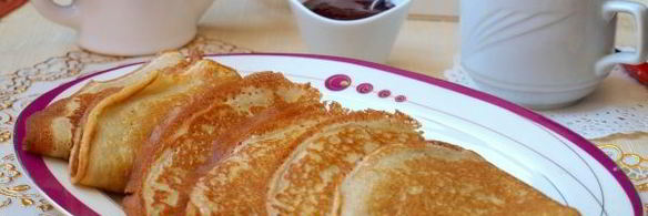 заварные блины на кислом молоке