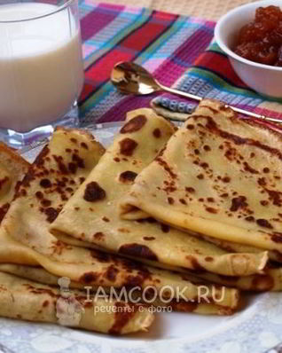 Заварные блины на молоке и кипятке