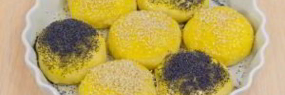 булочки ромашка с маком и кунжутом