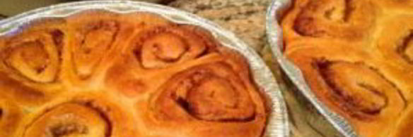 булочки с корицей и сливочной поливкой