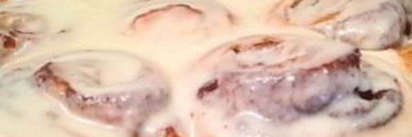 булочки с корицей и сливочной поливкой