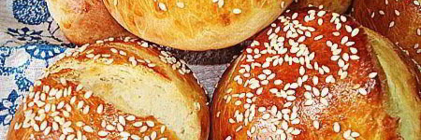 Булочки с кунжутом