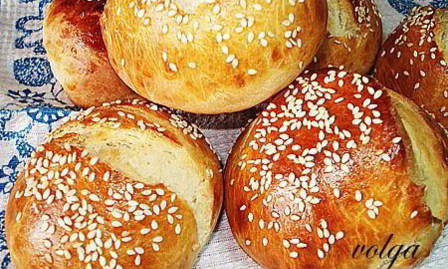 Рецепт булочек с кунжутом