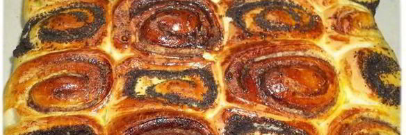 булочки с маком и с корицей