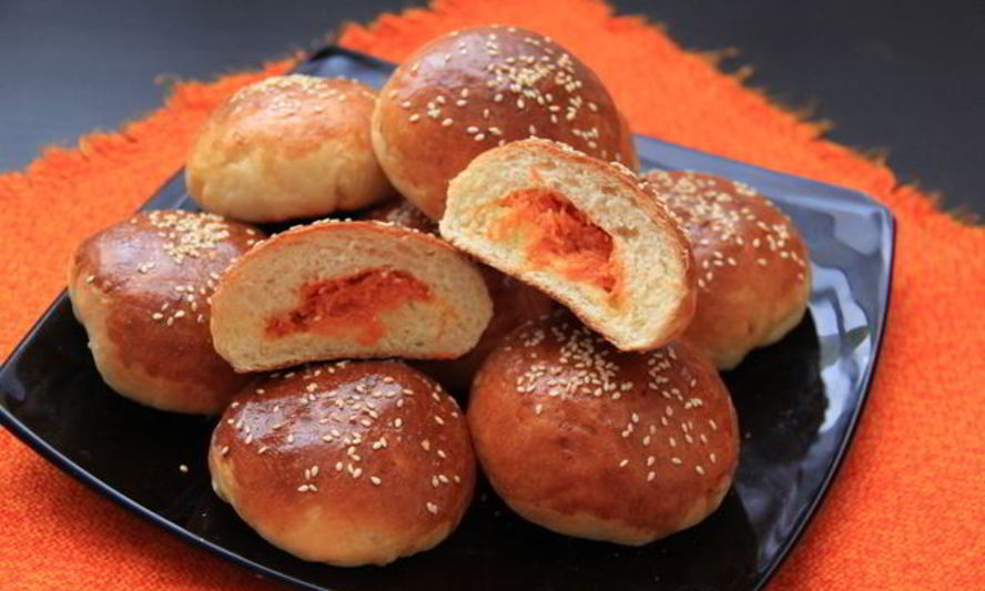 Рецепт булочек с морковью и яблоком
