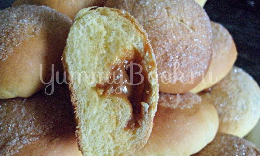 Рецепт булочек со сгущенкой