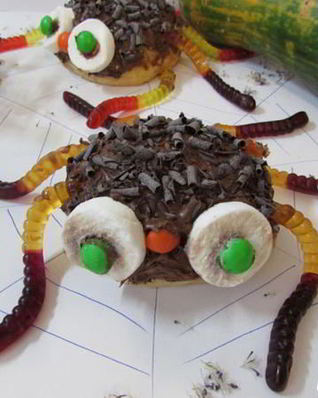 Булочки Страшно смешные паучки