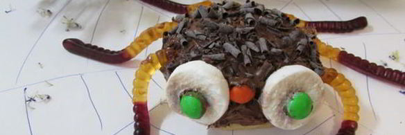 булочки страшно смешные паучки