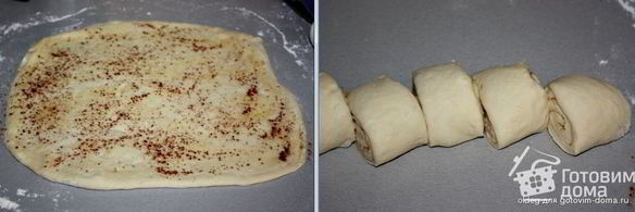 булочки-улитки с корицей и грецким орехом