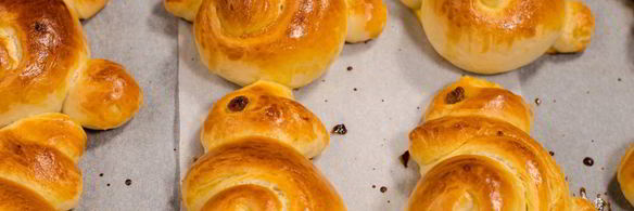 булочки-зайчики на пасху