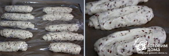 дрожжевые булочки с семенами льна