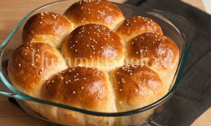 Рецепт итальянских булочек данубио с сыром и ветчиной