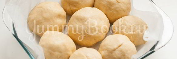 итальянские булочки данубио с сыром и ветчиной