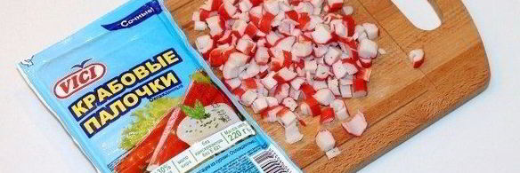 хрустящие булочки с яйцом и крабовыми палочками