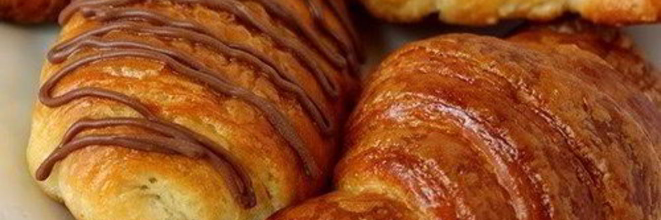 Хрустящие круассаны с шоколадной начинкой