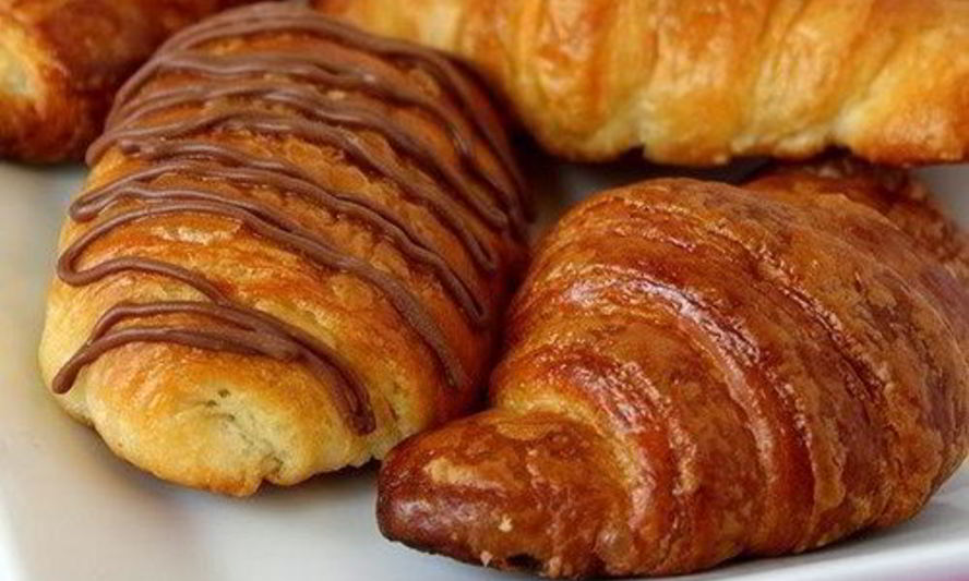 Рецепт хрустящих круассанов с шоколадной начинкой