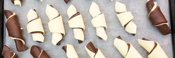 круассаны из слоеного и дрожжевого теста