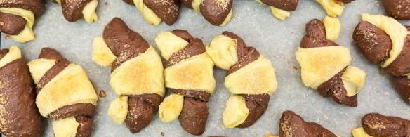 круассаны из слоеного и дрожжевого теста