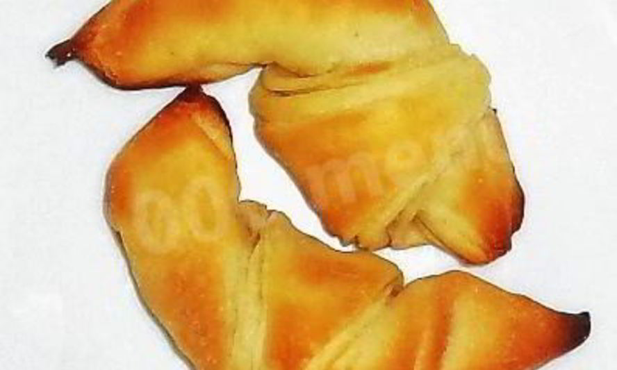 Рецепт круассанов из слоеного теста