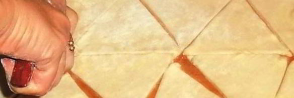 круассаны из слоеного теста