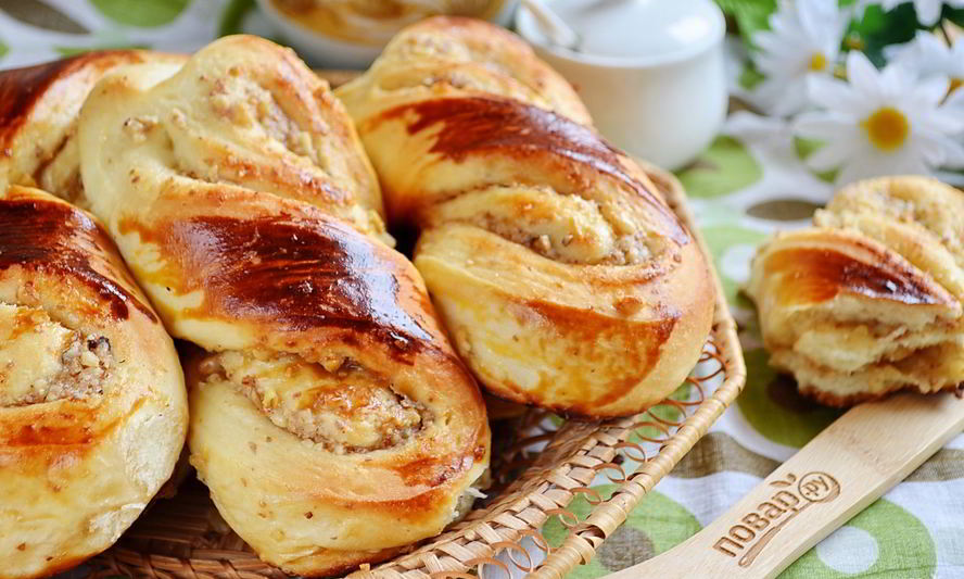 Рецепт ореховых булочек