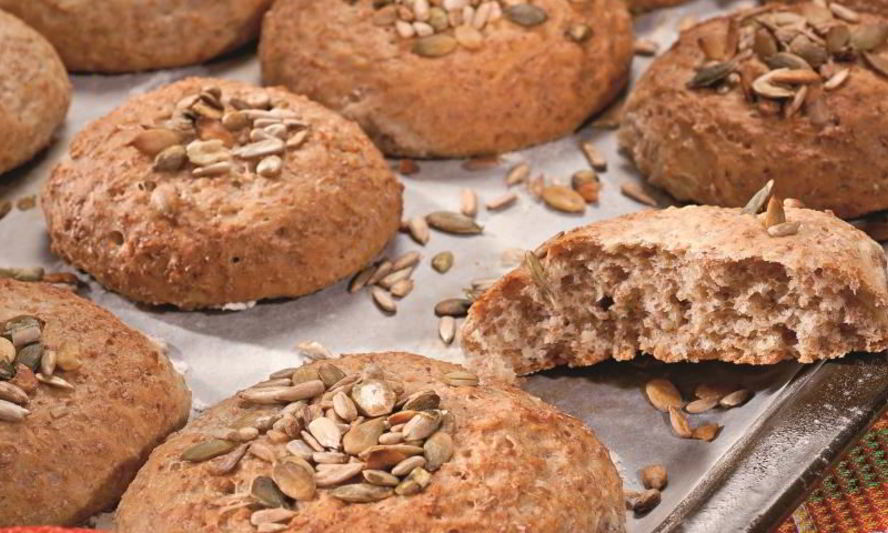 Рецепт овсяных булочек с семечками