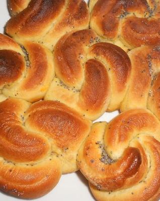 Постные тыквенно-маковые булочки