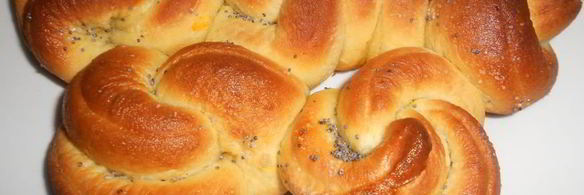 постные тыквенно-маковые булочки