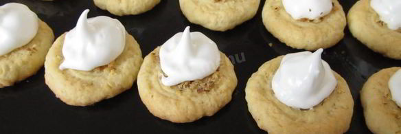 птифуры ватрушки с белковым кремом